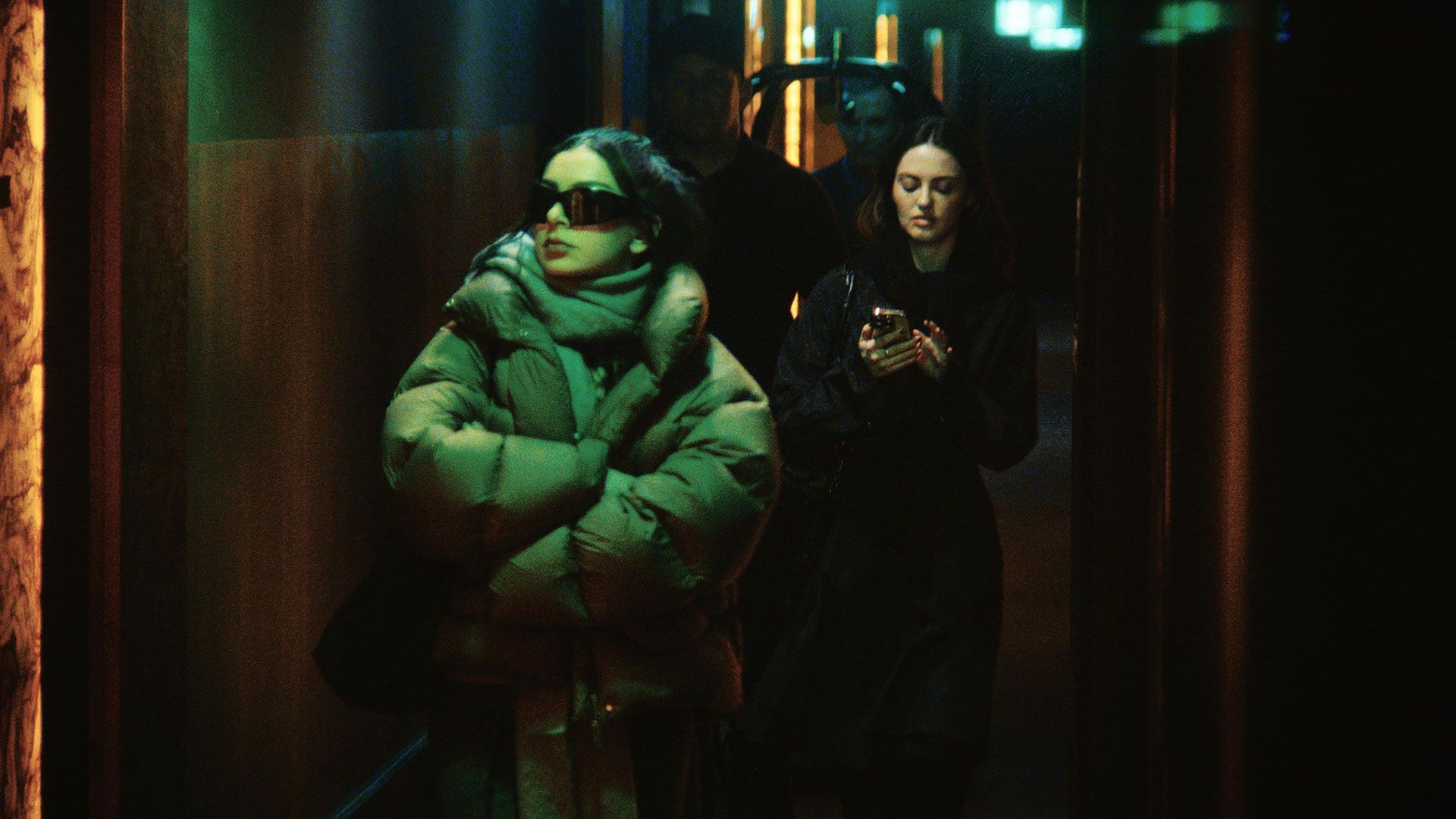 Image may contain Charli XCX Enca Haxhia Clothing Coat Jacket Accessories Sunglasses Face Head and Person